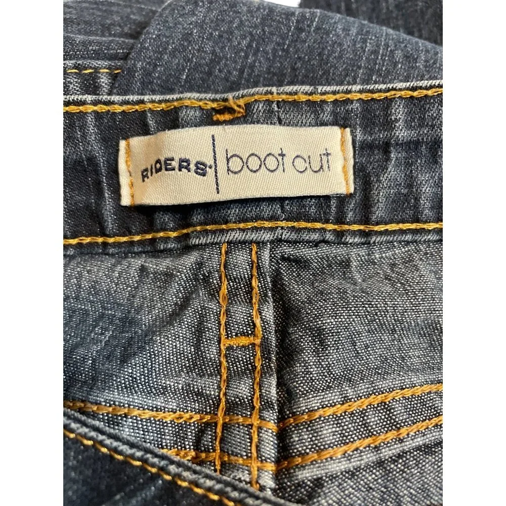 Riders Bootcut Womens Size 12 M Dark Blue Denim Jeans - Picture 7 of 9